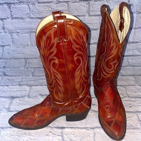 Laredo LIKE NEW Leather Handmade Tall Authentic Country Western Cowboy Boots